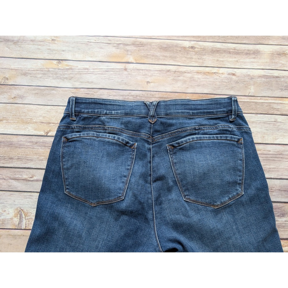 Democracy Straight Jeans Womens 12 Cotton Blend Blue Ab Technology| casual-chic - Picture 9 of 10